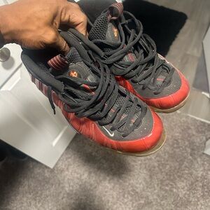 Metallic red penny hardaway foamposite